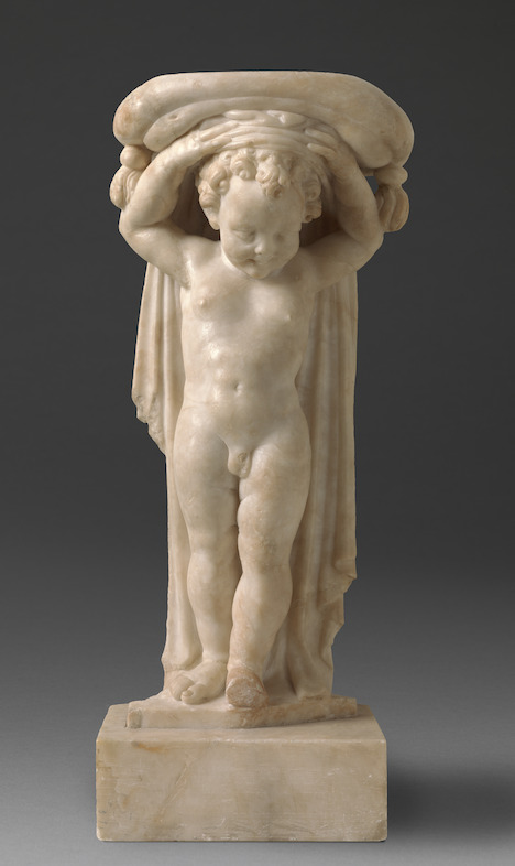 Front view of the putto that is already part of the City of Leuven’s collection<br/>© www.lukasweb.be - Art in Flanders, foto Dominique Provost