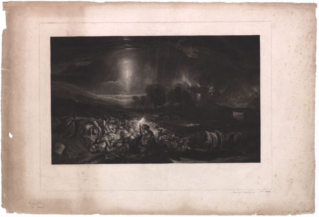 The Field of Waterloo, gravé par F.C. Lewis, d’après le tableau de J.M.W. Turner<br/>© Bibliothèque royale de Belgique