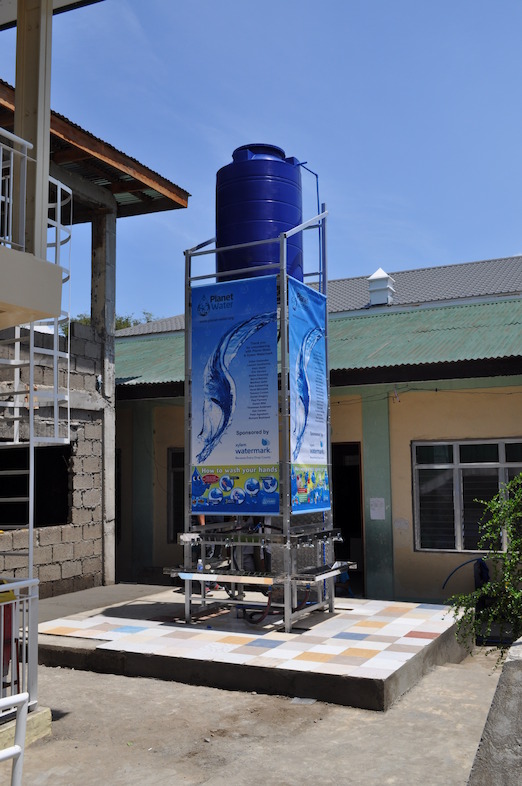 The finished water tower