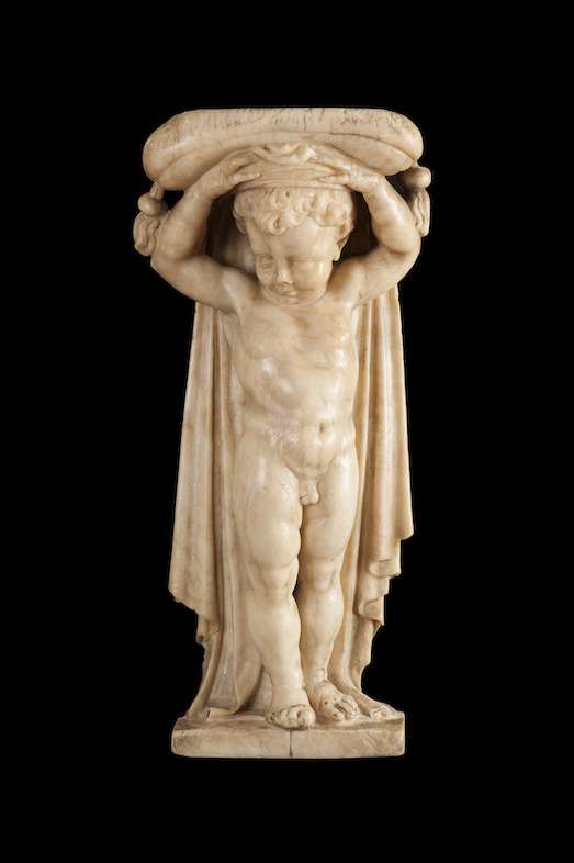 Front view of the newly acquired putto<br/>© Lopez de Aragon SL.