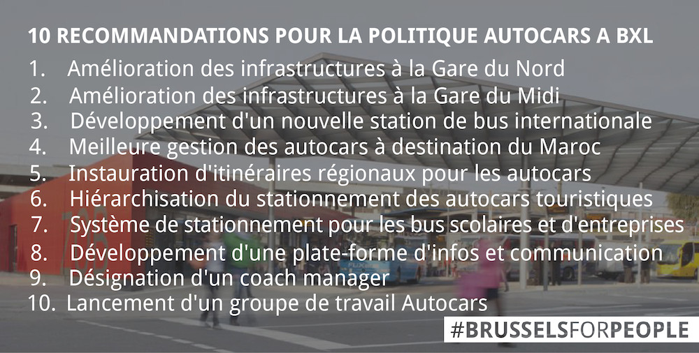 Autocars à Bruxelles: une feuille de route adoptée