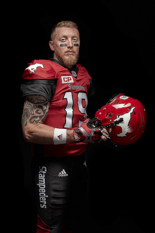 Chandail adidas des Stampeders de Calagry à domicile (Bo Levi Mitchell).