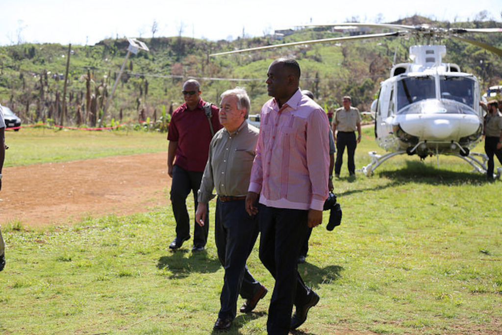 UN Secretary-General and Prime Minister of Dominica visit the Kalinago Territory.