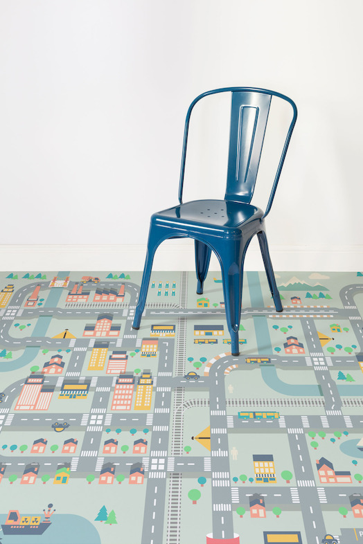 City Life | Cute Kids Town Map Flooring