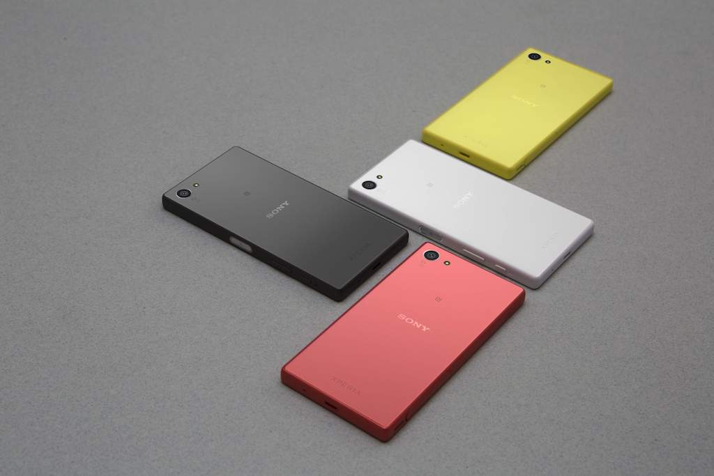 Z5 Compact, White, Black, Coral, Yellow