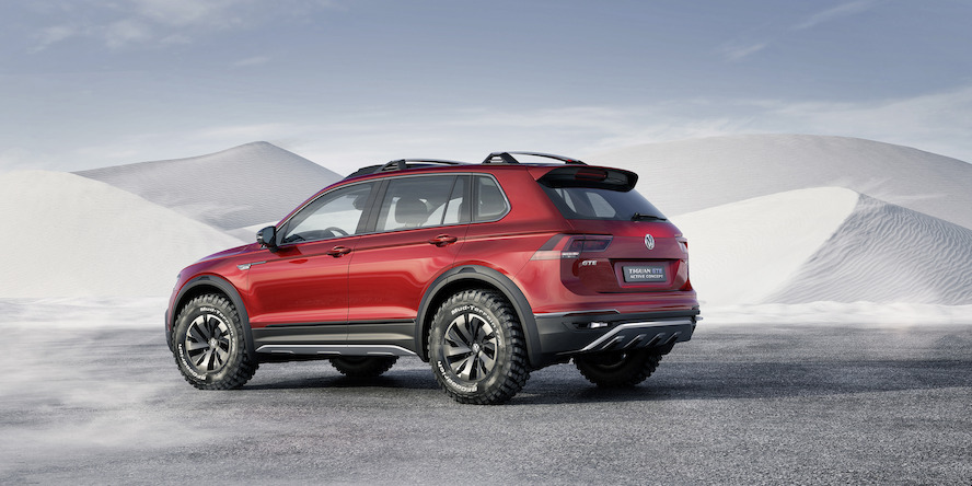NAIAS 2016: World premiere of the new Tiguan GTE Active Concept: Progressive plug-in hybrid drive with maximum off-road power