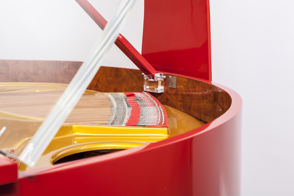 Edelweiss self-playing pianos are available in hundreds of colours.