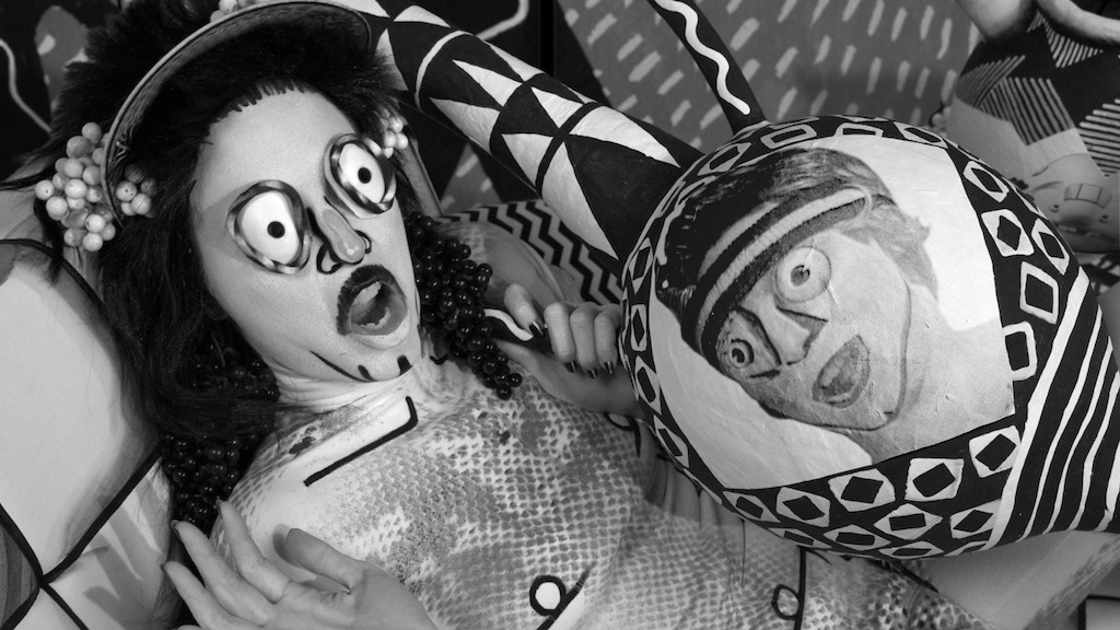 Mary Reid Kelley with Patrick Kelley. The Thong of Dionysus, 2015. High Definition Video (B&W, sound), 9:27 min.