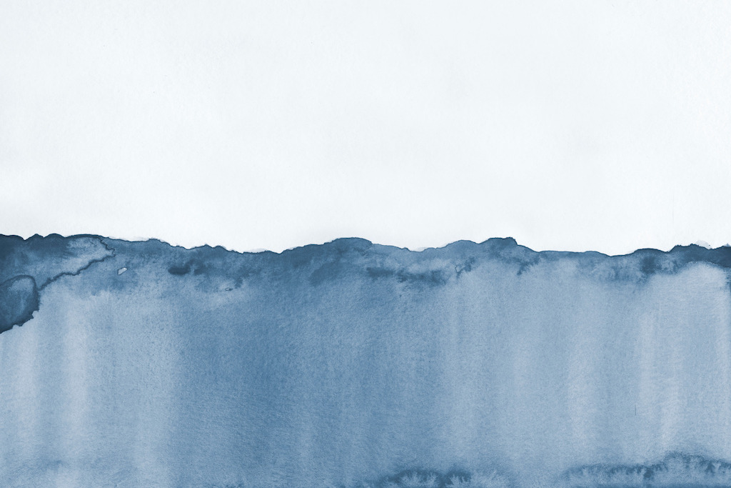 Blue Watercolour Wave