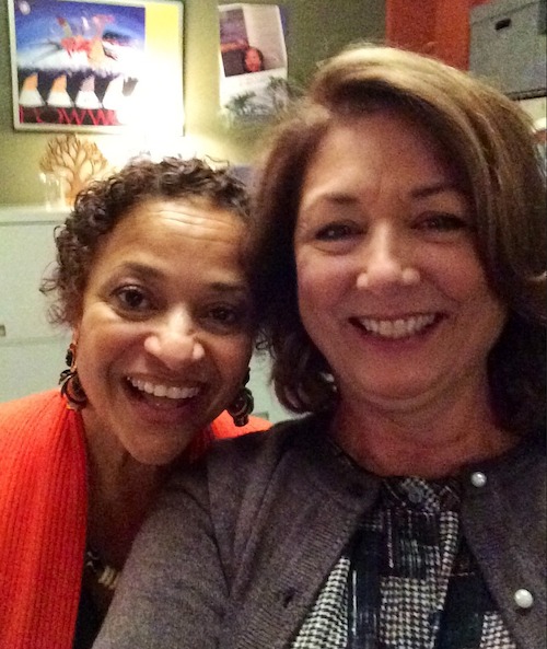 Director Debbie Allen with Maggie.