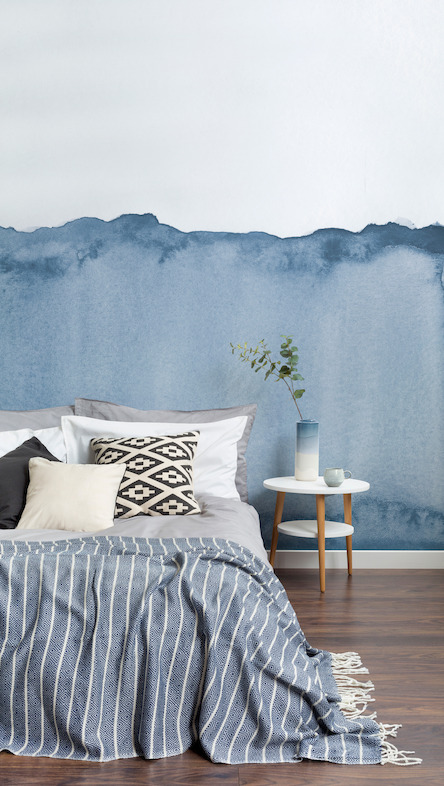 Blue Watercolour Wave