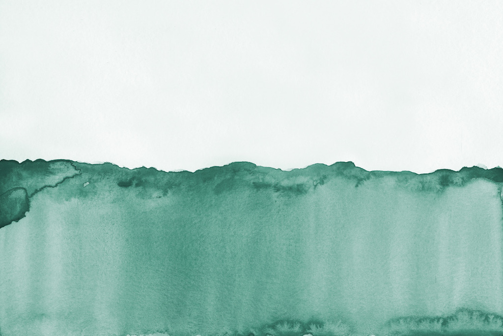 Green Watercolour Wave