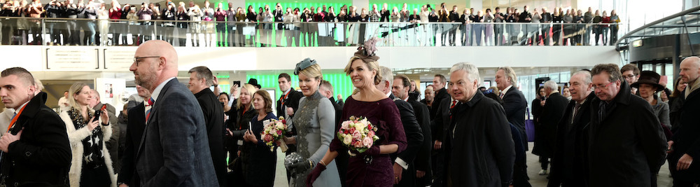 Une visite royale à la gare d’Utrecht