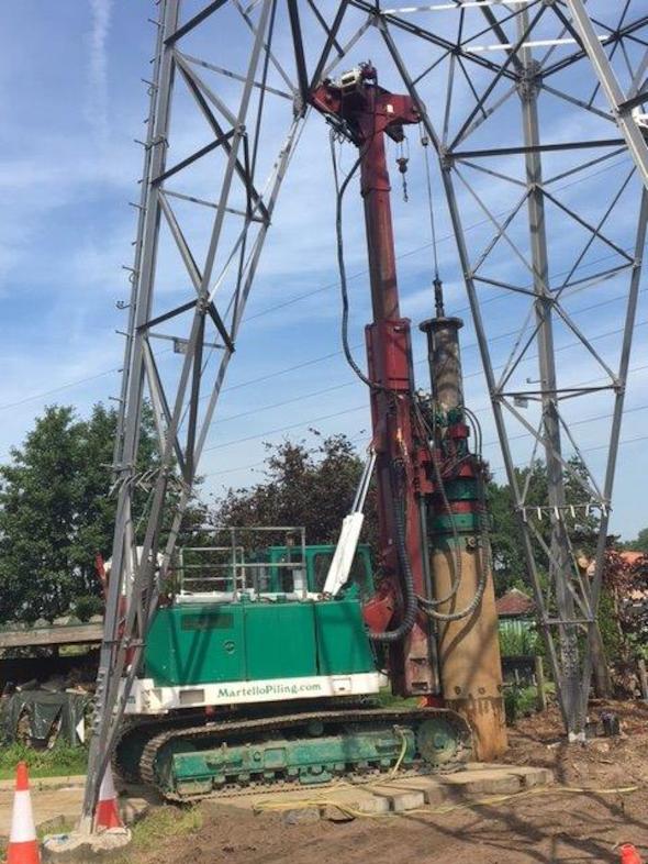 Mercator line, BE: upgrade existing electricity mast. 14m height constraint