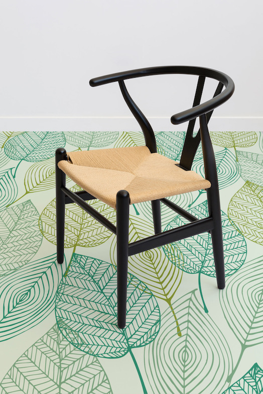 Leaf | <br/>Illustrated Leaves Vinyl Flooring