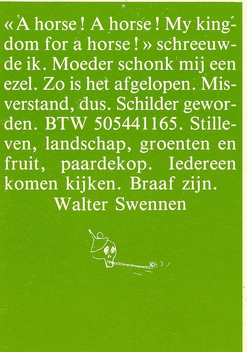 © Walter Swennen : Courtesy of Wim van Mulders