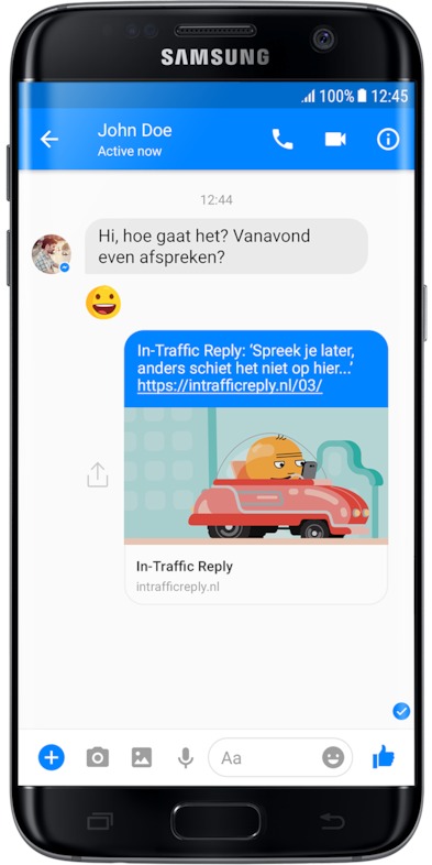 In-Traffic Reply - FB Messenger