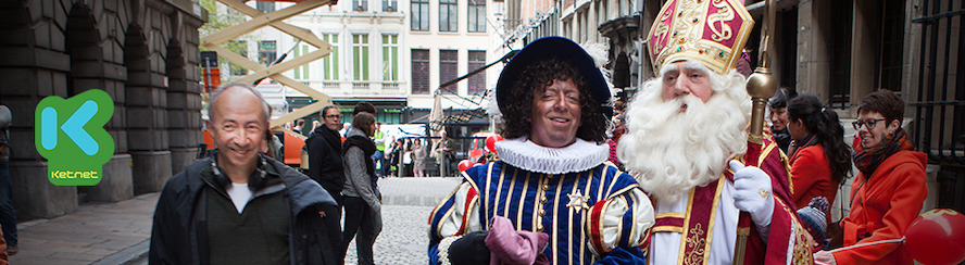 Sinterklaas was vandaag in Antwerpen voor filmopnames