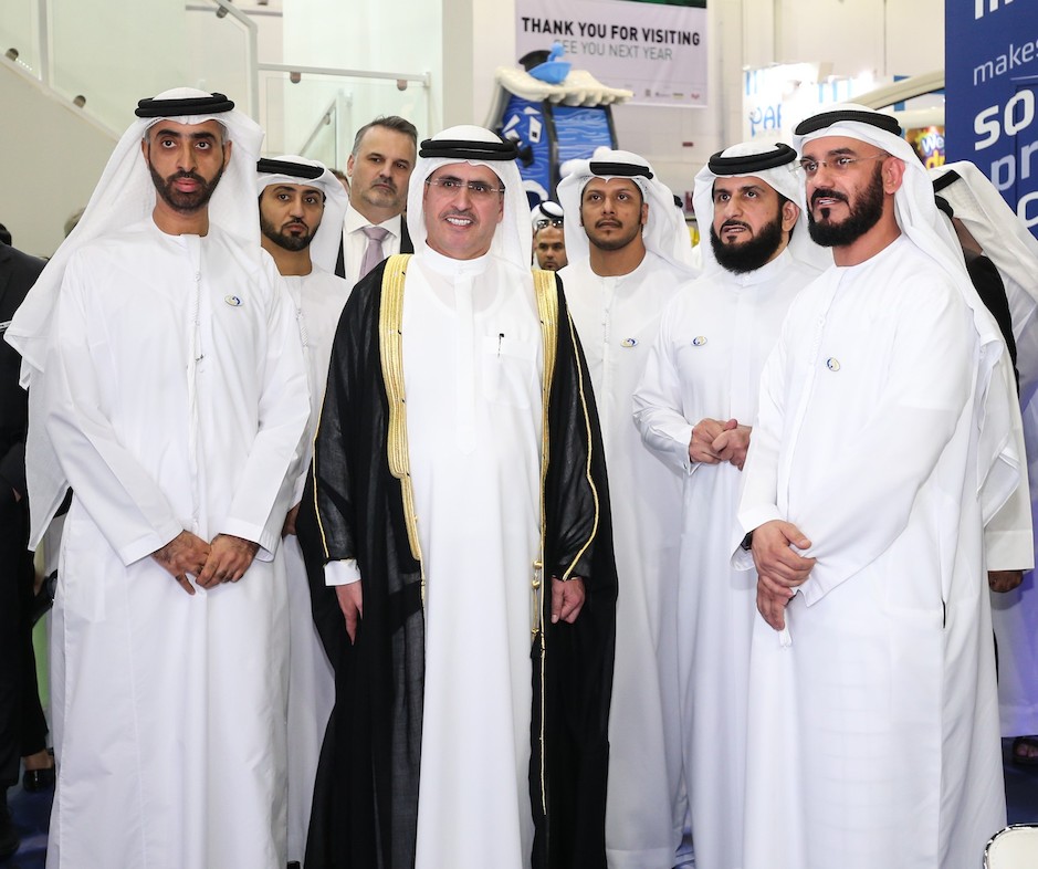 H.E. Saeed Mohammed Al Tayer, MD and CEO of DEWA, inaugurating FM EXPO, The Big 5 Outdoor Design & Build Show, Windows, Doors & Facades Event, and FM EXPO 2017