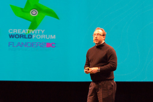 Jimmy Wales, CWF 2011 in Hasselt.