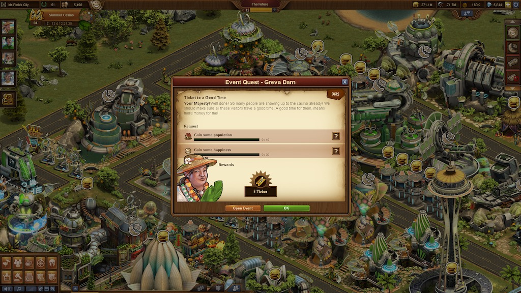 Forge of Empires Sommerevent Glücksrad