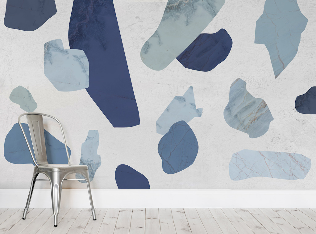 Large Indigo Terrazzo - Simple