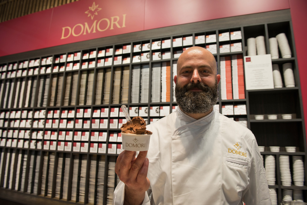 Domori, gelato al cioccolato e Simone De Feo