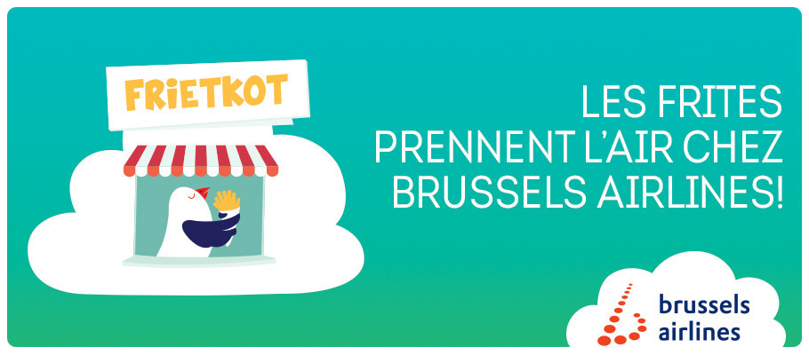 Les frites s’envolent avec Brussels Airlines