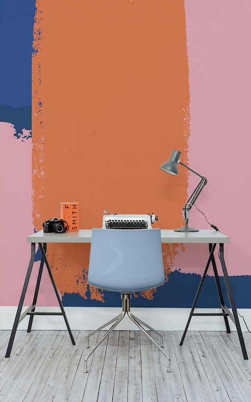 Bright Block Gouache Wall Mural