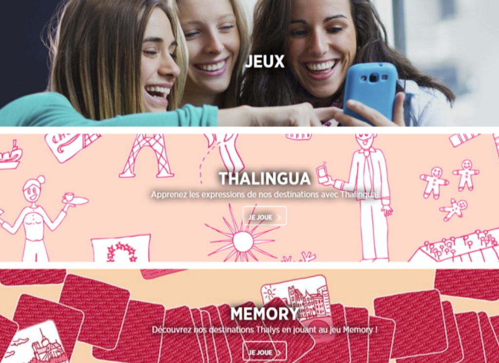 Thalingua et Memory, deux jeux pour optimiser son voyage.