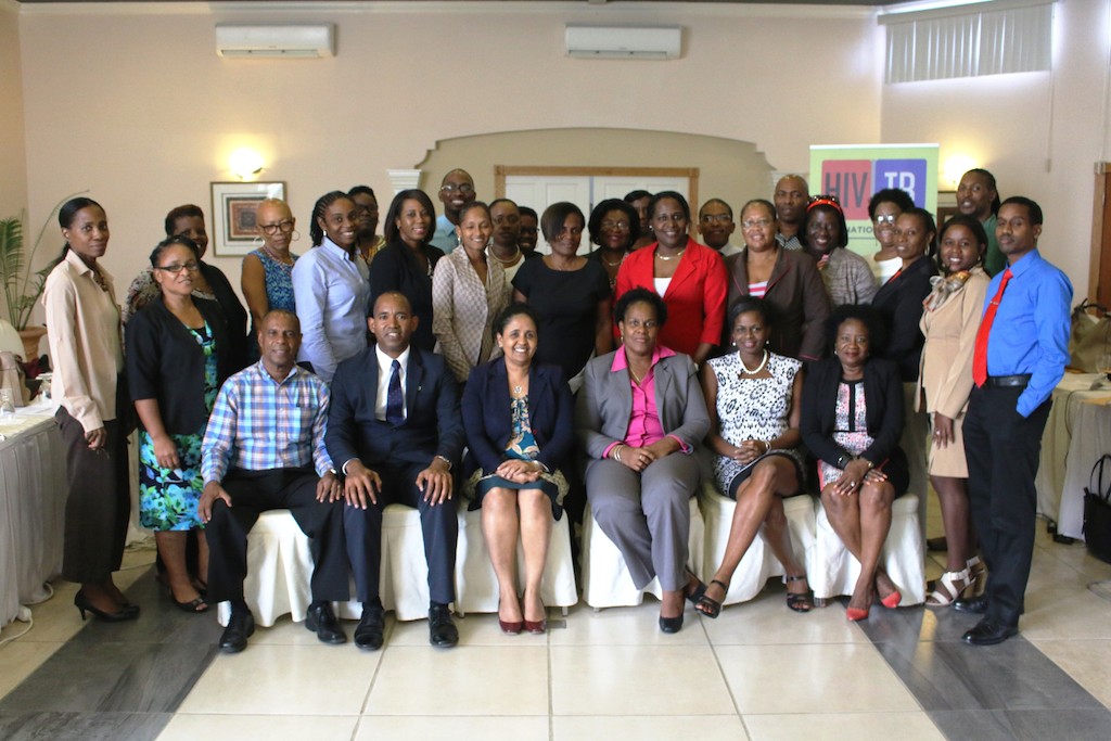 Group photo of participants in the OECS HIV/STI Guidelines Working Group.