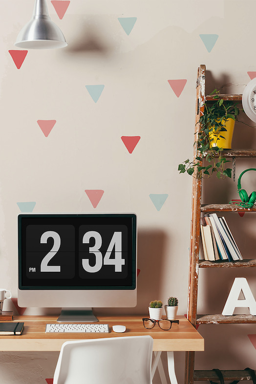 Soft Colour Triangles Wallpaper Mural