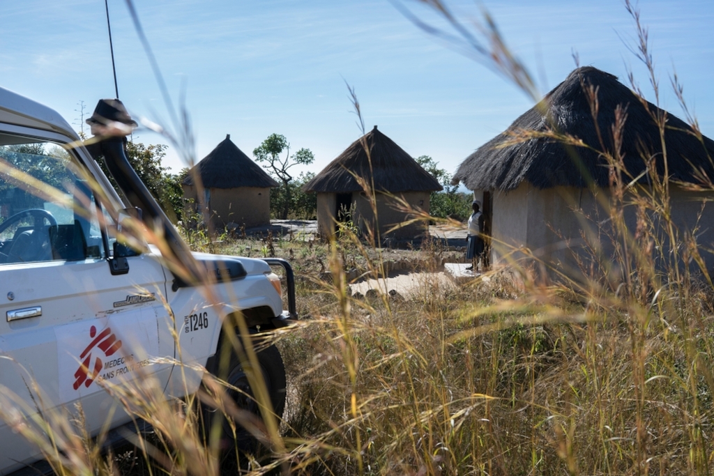 A Medecins Sans Frontieres (MSF) team visit 46 year old Gamuchirai <br/><br/>Gamuchirai is HIV positive and may have cancer. She went to have her VIAC test done with her HIV positive friend living in the closest village in April. Nurses advised her to go to Masvingo hospital for a biopsy to confirm and determine the stage of the cancer. She is a widow and lives alone, she does not have the means to proceed to the biopsy that costs 63 dollars. Her daughter who works in the city as a house maid and earns 150 dollars a month, as she has to pay for her children's education, she cannot help either. Photographer: Melanie Wenger/COSMOS