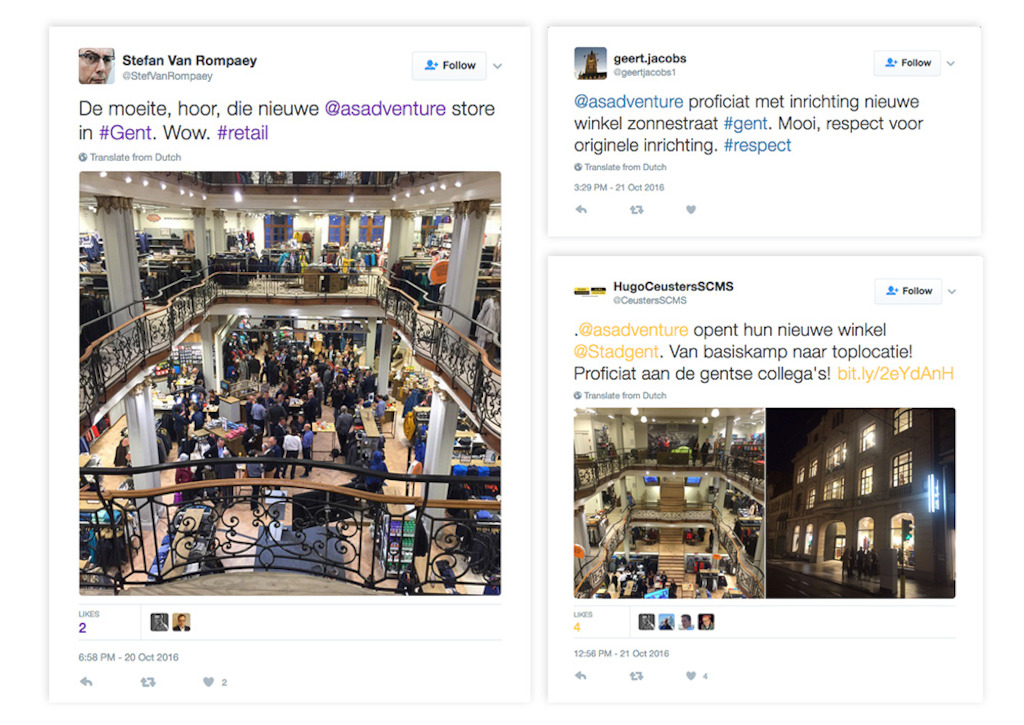 Opening new shop was a hot topic on Twitter