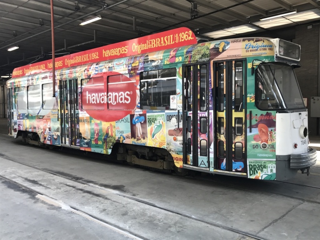 Een van de 2 geveilde PCC-trams.