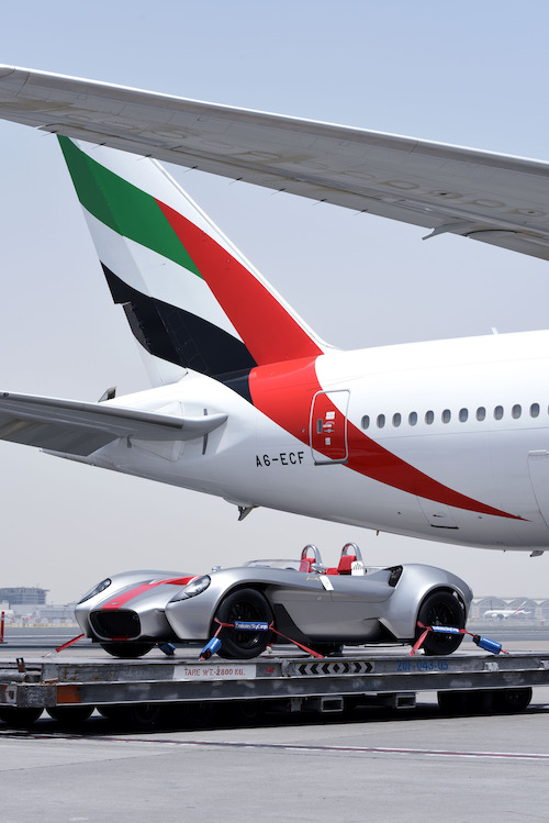 Preview: Emirates SkyCargo transports first car designed and built in the U.A.E.