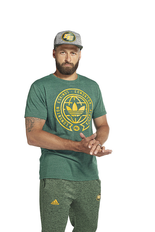 Collection adidas des Eskimos d'Edmonton (Mike Reilly)