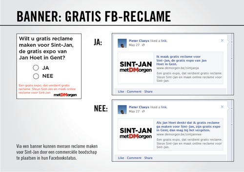 Info - gratis Facebook-reclame