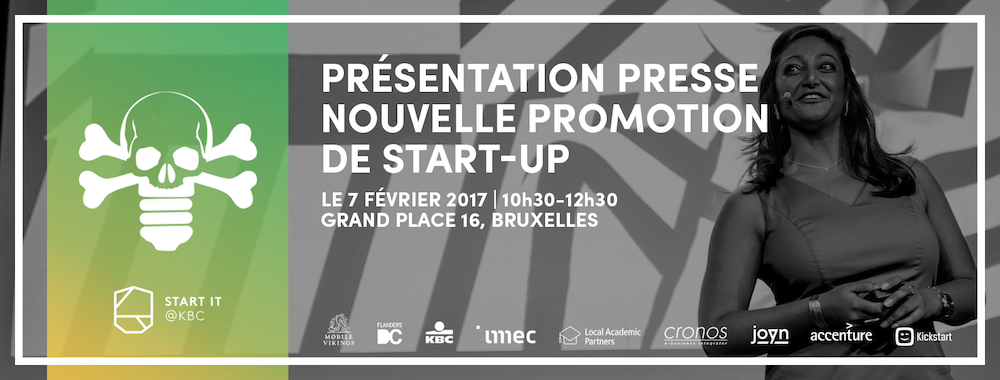 Venez découvrir la nouvelle promotion de start-up et les projets ambitieux de Start it @kbc en 2017