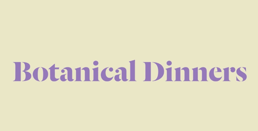 Smullen tijdens een Botanical Dinner in Café Frascati