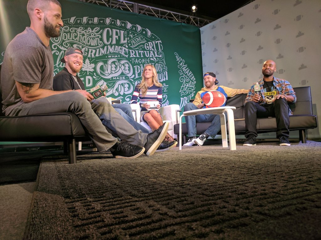 #MarksCFLWeek Live with Brodie Lawson & the QB Club. Photo credit: CFL