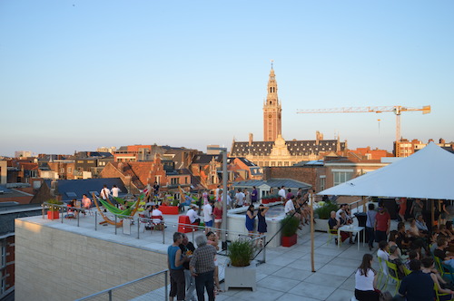 zoMerbar op het dakterras van M