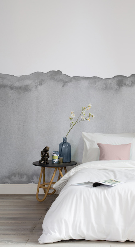 Grey Watercolour Wave