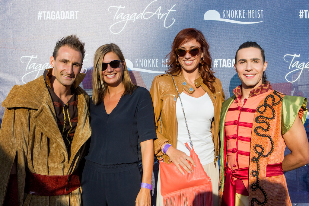 Nathalie Meskens en Natalia op de première van Tagad'Art
