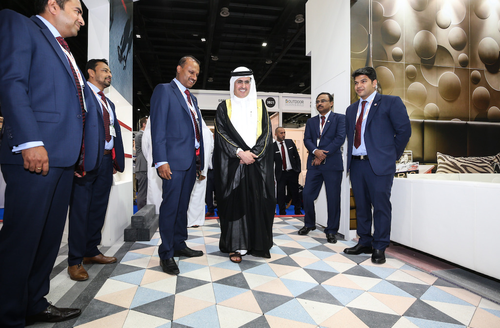 H.E. Saeed Mohammed Al Tayer, MD and CEO of DEWA, inaugurating FM EXPO, The Big 5 Outdoor Design & Build Show, Windows, Doors & Facades Event, and FM EXPO 2017