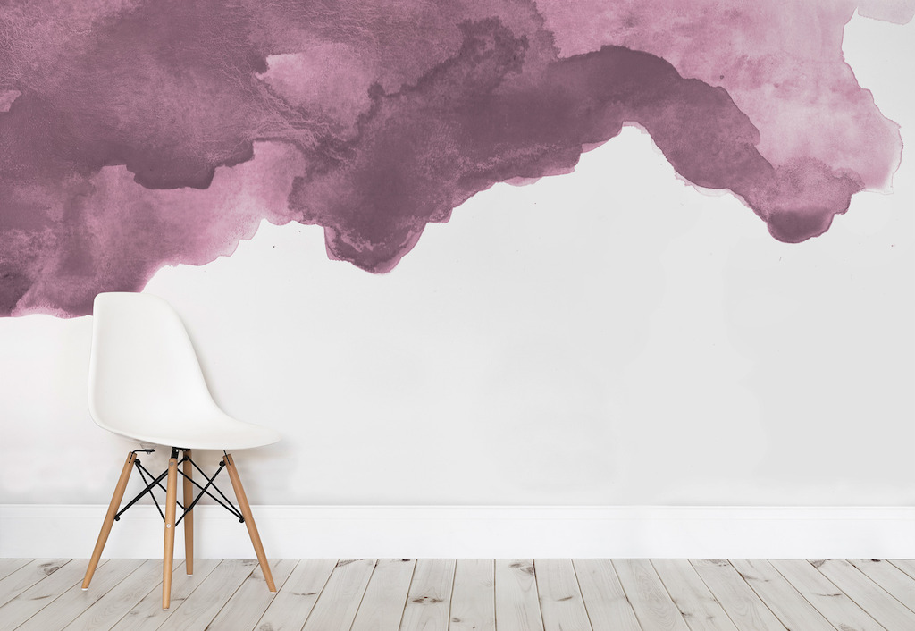 Dusky Purple Watercolour - Simple