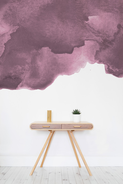 Dusky Purple Watercolour - Lifestyle
