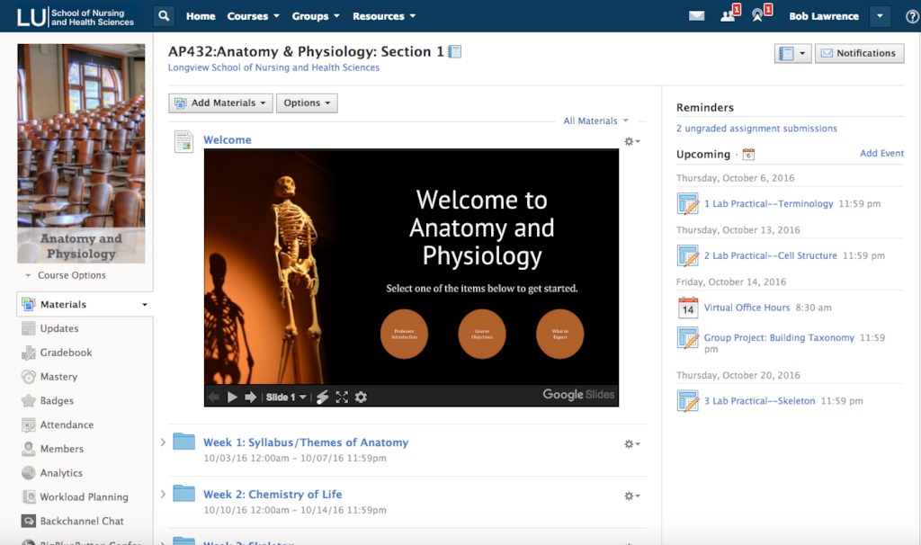 Easily share digital course materials with students, courses and sections through Schoology's Learning Management System.
