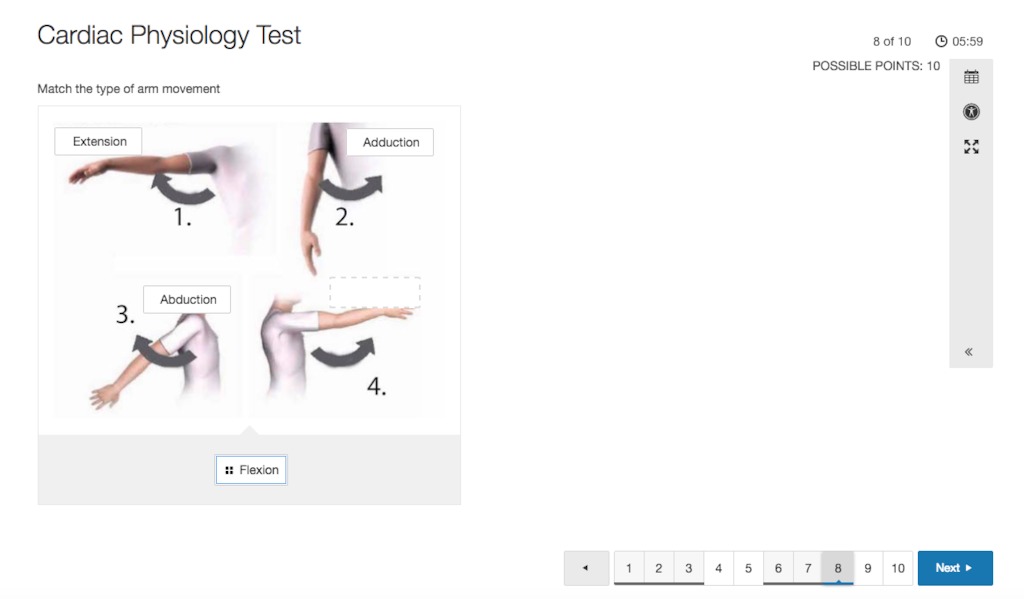 Schoology offers assessment types for true/false, multiple choice, matching, ordering, short answer/essay, fillin-the-blank,<br/>and more including math question formats for formulas, numberline, chart,<br/>short answer and more.