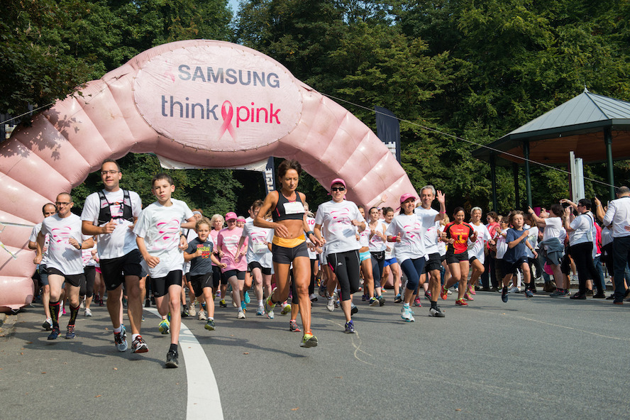 Ensemble à la Race for The Cure de Bruxelles contre le cancer du sein